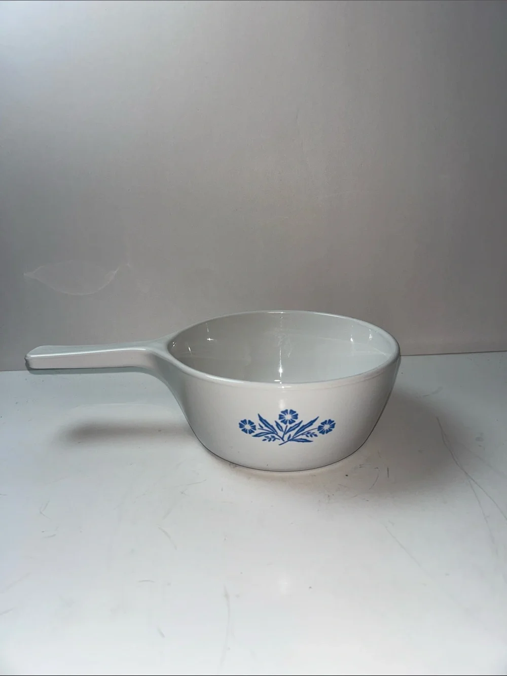 Corning Ware 1 1/2 Pint Cornflower pattern saucepan P82B